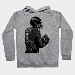 Russell Wilson || Vintage Pencil Drawing Hoodie